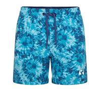 RIPT Performance Ragazzo Ript Essentials Pantaloncini da Bagno a Rapida Asciugatura con Protezione Solare UV 50, Tinta Tie-Dye Blu, 5-6 Anni