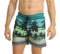 RIPT Performance Pantaloncini da Bagno da Uomo ad Asciugatura Rapida con Protezione Solare UV 50 Costume, Lime/Blu, XXL