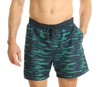 RIPT Performance Uomo Ript Essentials Pantaloncini da bagno a rapida asciugatura con protezione solare UV 50, Tinta unita blu/verde, XL