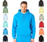 RIPT Performance RCSWT763 Uomo con Cappuccio Soft Touch Loungewear Felpa con Cappuccio Top, Aster Blu, XXL
