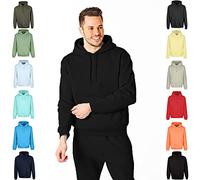 RIPT Performance RCSWT763 Uomo con Cappuccio Soft Touch Loungewear Felpa con Cappuccio Top, Nero, M