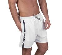 RIPT Performance Pantaloncini da Bagno da Uomo ad Asciugatura Rapida con Protezione Solare UV 50 Costume, Bianco/Navy, XL