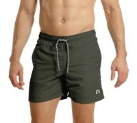 RIPT Performance Uomo Ript Essentials Pantaloncini da bagno a rapida asciugatura con protezione solare UV 50, Carbone, L