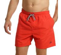 RIPT Performance Uomo Ript Essentials Pantaloncini da bagno a rapida asciugatura con protezione solare UV 50, Rosso, 2XL