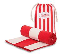 riptide Telo Mare Rosso/Bianco 200x90cm