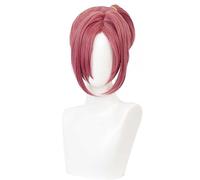 RiRaku Anime Cosplay Parrucca Hanako Kun Mitsuba Sousuke Pink Red Short Halloween Costume Cosplay Parrucca,per Festa Carnevale Natale