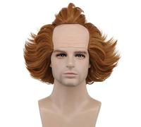 RiRaku Anime Cosplay Parrucca Pennywise Short Fluffy Brown Halloween Costume Cosplay Parrucca,per Festa Carnevale Natale