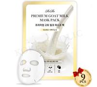 RiRe Premium Goat Milk Mask Pack 25g x 9pz Maschera Sbiancante Maschera Viso ...