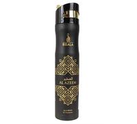 Risala Al Azeem Deodorante per Ambienti, Eau de Parfum, 110 ml, Note Floreali e Agrumate, Fragranza Unisex, Bottiglia Spray Nera con Dettagli Dorati