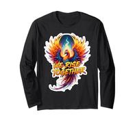 Risaliamo insieme Phoenix Fire Bird Rising Ashes Team Group Maglia a Manica
