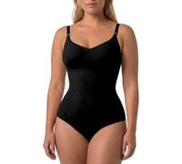 Risalti Body Contenitivo Modellante Donna Spallino Regolabile - Shapewear Bodysuit in Microfibra Seamless, Snellente per Vita Pancia Fianchi, Intimo Modellante - Made in Italy