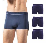 Risalti Boxer Uomo Elasticizzati in Microfibra 3 pz - Mutande Uomo più Morbide dei Boxer Cotone, Mutande Senza Cuciture ed Etichette, Intimo Comodo - Made in Italy