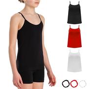 Risalti Canotta Bambina Microfibra Spalla Stretta 3 Pz - Canottiera Bimba Elegante, Caraco Senza Cuciture ed Etichette, Top Intimo più Morbido delle Canottiere Bimba Cotone - Made in Italy