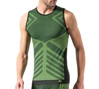 Risalti Maglia Termica Uomo Smanicato Energy - Intimo Termico Sportivo Termoregolante, Elasticizzato e Traspirante, Maglia Termica Manica Corta, Canottiera Senza Cuciture - Made in Italy