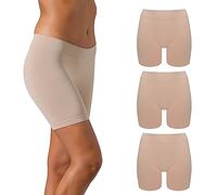 Risalti Pantaloncini Antisfregamento Cosce Donna Microfibra 3 Pz - Shorts Elasticizzati Comodi, Pantaloncini Sottogonna Donna Senza Cuciture ed Etichette, Intimo Traspirante - Made in Italy