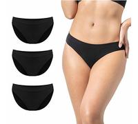 Risalti Slip Donna in Viscosa di Bamboo Classico 3 Pz - Set Mutande Donna Elasticizzate, Mutande Senza Cuciture ed Etichette, Slip Intimo Comodo e Traspirante più Morbido del Cotone - Made in Italy