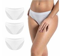 Risalti Slip Donna in Viscosa di Bamboo Classico 3 Pz - Set Mutande Donna Elasticizzate, Mutande Senza Cuciture ed Etichette, Slip Intimo Comodo e Traspirante più Morbido del Cotone - Made in Italy
