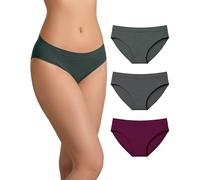 Risalti Slip Donna Microfibra Classico 3 Pz - Set Mutande Donna Elasticizzate, Mutande Senza Cuciture ed Etichette, Slip Intimo Comodo e Traspirante più Morbido del Cotone - Made in Italy