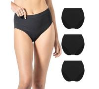 Risalti Slip Donna Microfibra Vita Alta 3 Pz - Set Mutande Donna Elasticizzate, Mutande Senza Cuciture ed Etichette, Slip Intimo Comodo e Traspirante più Morbido del Cotone - Made in Italy