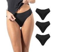 Risalti Slip Donna Perizoma Microfibra 3 Pz - Perizoma Donna Elasticizzati, Mutande Senza Cuciture ed Etichette, Slip Intimo Comodo e Traspirante più Morbido del Cotone - Made in Italy