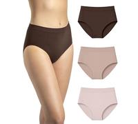 Risalti Slip Donna Vita Alta Microfibra Seamless 3Pz - Mutande Donna Senza Cuciture ed Etichette, Elasticizzate, Traspiranti, Intimo Morbido Effetto Seconda Pelle - Made in Italy