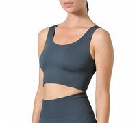 Risalti Top Donna Elegante Costina Ilena - Reggiseno Sportivo Donna, Top Sportivo Donna Fitness in Microfibra, Reggiseno Senza Ferretto, Bralette Donna Senza Cuciture - Made in Italy