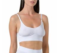 Risalti Top Donna Modellante Spalla Stretta - Reggiseno Modellante Spallino Regolabile, Bralette Donna, Reggiseno Senza Ferretto Microfibra, Reggiseni Donna, Intimo Donna - Made in Italy