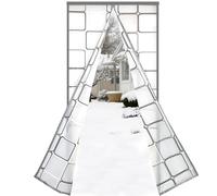 Risareyi Magnetica Tenda Isolante Termico per Porte per Finestre 150x215cm in EVA Traslucido Impermeabile Contro Freddo Antipolvere con Calamita, Chiusura Automatica, Grigio