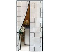 Risareyi Magnetica Tenda Termica Isolante Freddo e Caldo per Porte Finestra | in EVA, Trasparente, Traslucido, Antipolvere, Impermeabile, del Balcone d'ingresso Soggiorno Cucina, con Nastro Adesivo