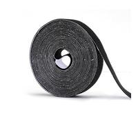 Risareyi Nastro Adesivo per Zanzariera Porta Finestra Termico Tenda, Nero - Nastro Magico Gancio Hook, 6m di Lunghezza, Senza Perforazione