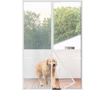 Risareyi Zanzariera Magnetica 110x225cm, Bianco - Rete Rinforzata Anti-strappo, Tenda Zanzariera Porta Finestra con Magneti, per Porte d'ingresso, Anti Zanzare, Traspirante