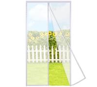 Risareyi Zanzariera Magnetica 65x200cm, Aggiornamento Stile In Fine Rete Spessa, Bianco - Anti Zanzare Traspirante Tenda Zanzariere Magnetiche per Porte Finestre con Calamita