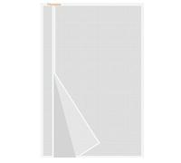 Risareyi Zanzariera Magnetica Apertura Laterale 130x200cm, Bianco Vetroresina Rete Molto Resistente Traspirante, Tenda con Calamita Zanzariera Porta Finestra per Balcone Chiusura Automatica