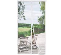 Risareyi Zanzariera Magnetica per Porte 130x235cm, Bianco - Zanzariera Porta Finestra Tenda Chiusura Automatica Traspirante Facile da Installare Anti Zanzare Insetti, per Balcone Soggiorno