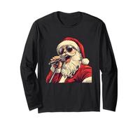 Risate di Natale con Karaoke Babbo Natale e Occhiali da Sole Maglia a Manica