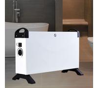 Riscadatore Stufetta Elettrica Riscaldatore Termostato 3-Heizstufen Bianco Mobil