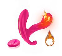 Riscaldabile Vibratori Sessuali per Donna Indossabili Vibratore di Silicone con Telecomando Doppio Motore e 10 Modalità di Vibrazione per Clitoride Punto g e Stimolazione Massaggiatore Rosa