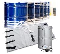 Riscaldamento a barilotto olio in metallo, 2300 W, termostato fisso da 55 galloni, 0-150 °F, coperta elettrica per barili dell'olio e serbatoi di gas liquido, grigio (grigio, 275 gallon/1000 l)