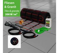Riscaldamento a Pavimento Elettrico 200W Piastrella Bagno Set