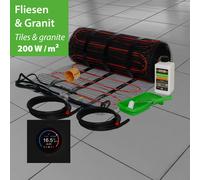 Riscaldamento a Pavimento Elettrico 200W Piastrella Bagno Set