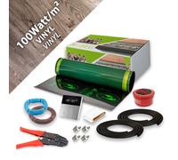 Riscaldamento a Pavimento Vinile Elettrico Infrarossi Set Termostato 100W