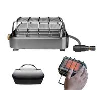 Riscaldamento Per Tenda - Stufa 2-in-1 In Acciaio Inossidabile, Riscaldamento A Propano, Per Terrazza Esterna 1-2 Persone Escursionismo Garage Osservazione Fauna