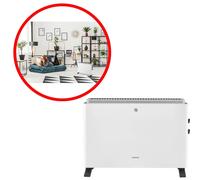 Termoconvettore elettrico 2000W OCEANIC - 3 potenze - Mobile - Bianco