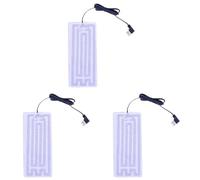 Riscaldamento USB da 5 V, piastra riscaldante, linea nera con angolo retto, per uomini e donne, caldo inverno, freddo, caccia, sci, escursionismo, ciclismo, 1/2/3/4 pezzi (8,5 x 19 cm, pezzo, 3,0)