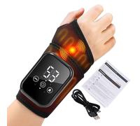 riscaldante per polso | massaggiatore vibrante con riscaldamento ricaricabile - stecca massaggiante per polso e mano con riscaldamento, per caviglia, articolazione muscolare, inverno, uomini e
