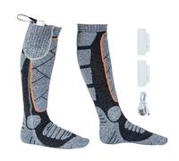 Riscaldati - Caldi Invernali | HACKERS ELETTRICO PIED | Calzino Termico 2200 MAh Echargabile Con 3 Livelli Di Calore Per Escursioni Invernali, Arrampicata, Sci, Caccia, Ciclismo E Comf
