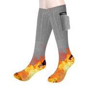 riscaldati ricaricabili, da sci riscaldati - Calze riscaldate Scaldapiedi elastico con regolazione della temperatura a 3 livelli - Calze riscaldanti lunghe, calze riscaldate calde impermeabili per esc