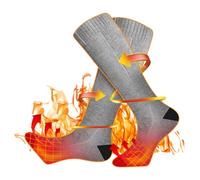 riscaldati termici - scalda con piede elettrico USB, temperatura regolabile a 3 livelli, calze riscaldate impermeabili, calze invernali accoglienti per uomini, donne, caccia, all'aperto, sport