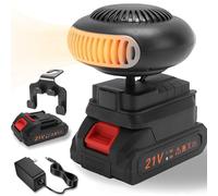 Riscaldatore a batteria, nuovo riscaldatore portatile per auto a batteria 2026, riscaldatore d'ambiente senza fili, per ufficio e interni (5 cellules,Batterie * 1)