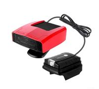 Riscaldatore a doppia porta USB con rotazione a 360°, riscaldatore per auto con batteria al litio resistente all'usura, DC 14-21 V portatile per auto